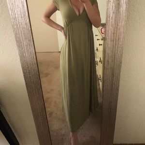 Green size small maxi dress.
